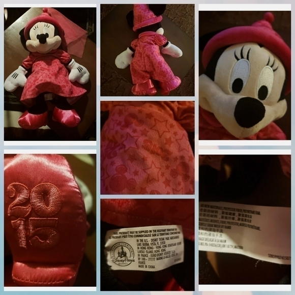 Disney Parks 2015 Minnie Mouse Pink Princess 18” Plush Stuffed-DISNEY - Picture 1 of 1